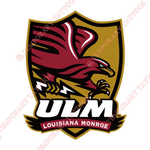 Louisiana Monroe Warhawks Customize Temporary Tattoos Stickers NO.4828